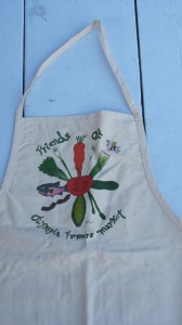 Apron Cotton apron with veggie image